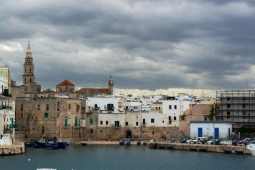 Monopoli old town from the harbour